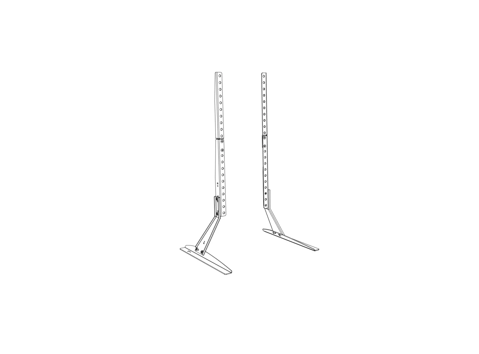 Perlesmith Pstvs01 Table Top Tv Stand Instruction Manual