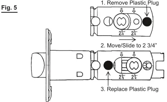 LOCKEY USA 2830 Knob-2835 Lever Mechanical Keyless Lock - Fig. 5