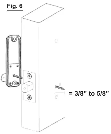 LOCKEY USA 2830 Knob-2835 Lever Mechanical Keyless Lock - Fig. 6