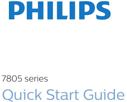 PHILIPS 7805 series LED Smart TV User Guide