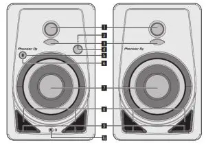 Pioneer DJ Active Monitor Speaker -Front panel