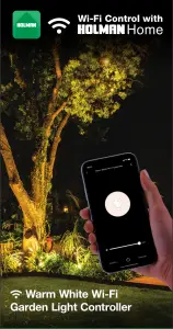 HOLMAN CLXW60 Warm Light Bluetooth Garden Light Controller - fig