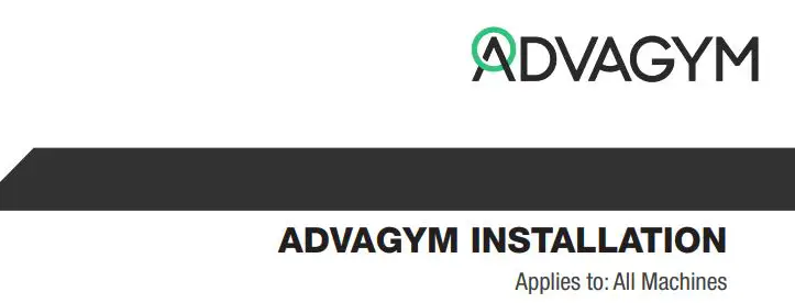 SONY ADVAGYM Instruction Manual