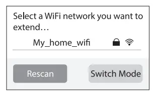 rock space RSD0607 AC750 Dual Band WiFi Repeater - Select a wif
