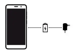 swagtek 503719 5 inch 4G Smart Phone - charging