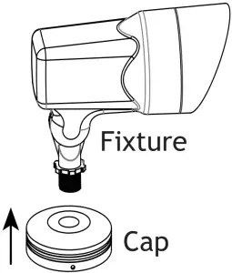Install Cap to Fixture