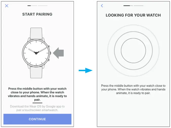 Press the right middle buttom