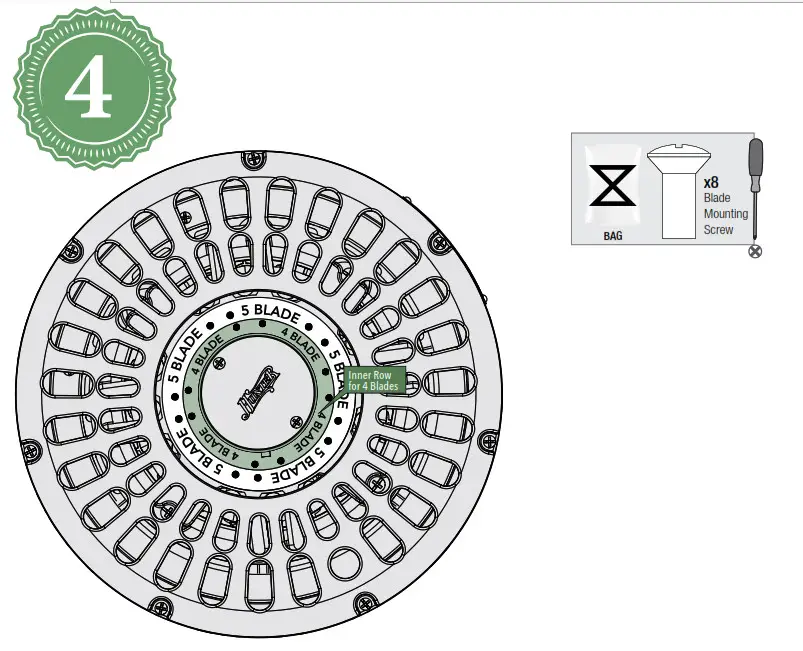 Hunter 23845 Original 52 Inch Ceiling Fan- Blade Configuration