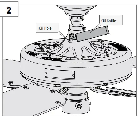 Hunter 23845 Original 52 Inch Ceiling Fan- Lubrication 2