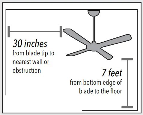 Hunter 23845 Original 52 Inch Ceiling Fan- Right Installation