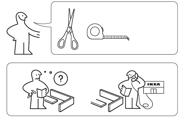 IKEA VIRRMO LED Ceiling Lammp Instruction fig 1