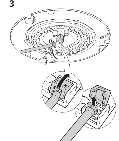 IKEA VIRRMO LED Ceiling Lammp Instruction fig 4