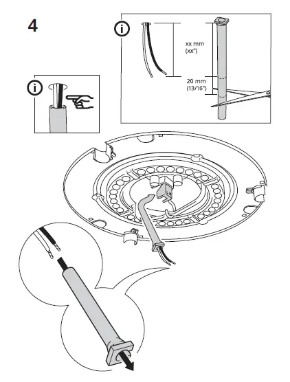 IKEA VIRRMO LED Ceiling Lammp Instruction fig 5