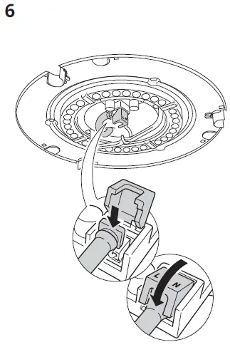 IKEA VIRRMO LED Ceiling Lammp Instruction fig 7
