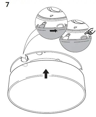 IKEA VIRRMO LED Ceiling Lammp Instruction fig 8