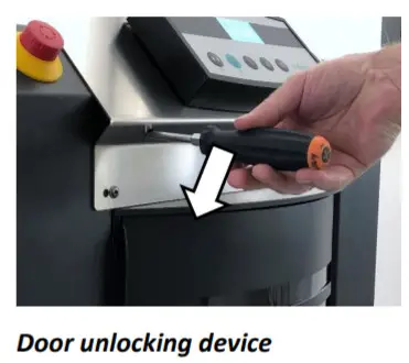 Collomix VIBA X.30 Premium Shaker - Unlock door manually