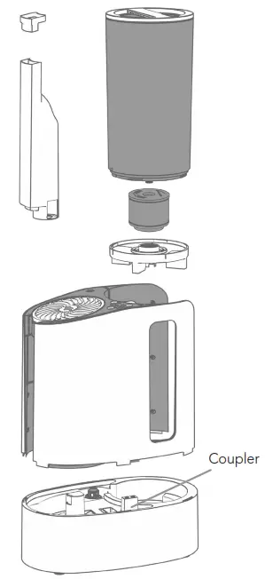 VORNADO UH100 Whole Room Ultrasonic Humidifier - CLEANING