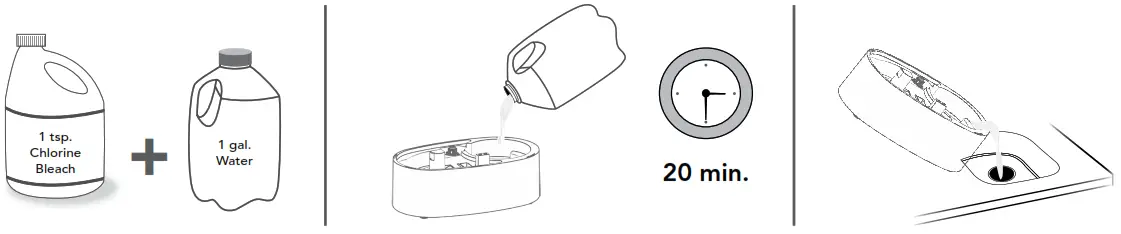 VORNADO UH100 Whole Room Ultrasonic Humidifier - DISINFECT