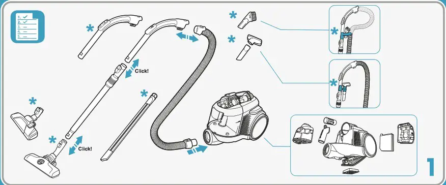 Electrolux EFC71511DB Vacuum Cleaner - overview