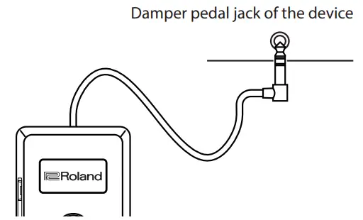 Roland DP 10 Damper Pedal -Connecting