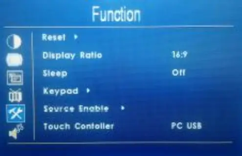 XENARC 700 5 Wire Resistive Touch Screen - Function