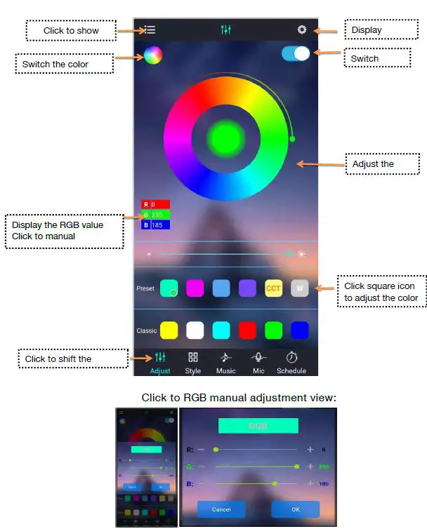 Spring Lighting Group SPL-FLL00X LED Magic Color Desktop Lights 8