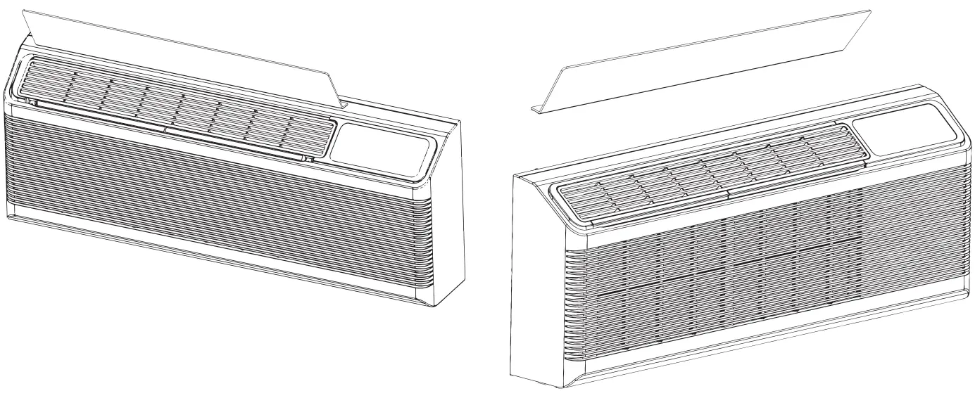 GE APPLIANCES RAK44 Curtain Guard for AZ45 65 Series Zonelines and Hotpoint PTACs-fig1