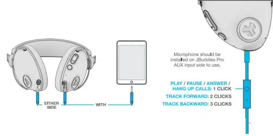 JLAB HBJPRORPNK4 JBuddies Pro Wireless Over Ear Kids Headphon - GO WIRED