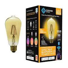 connex CONNECT CC-L2001 Smart WiFi Bluetooth LED Filament Bulb