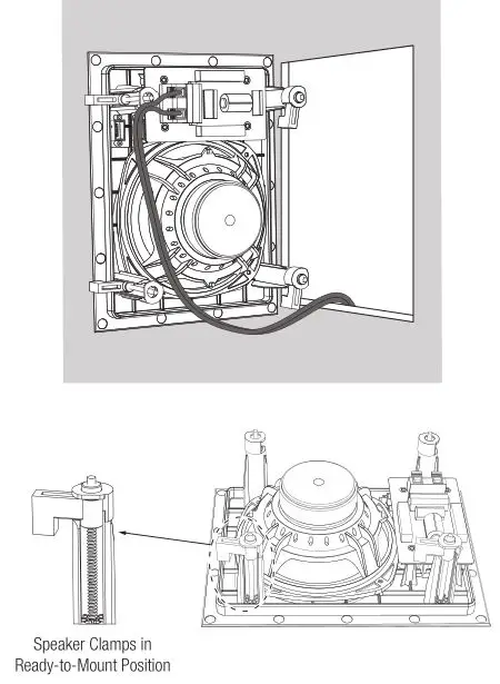 JBL Studio 2 55IW - Connect the speaker to the amplifier