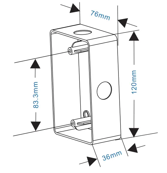 ZKTeco FR1500S Fingerprint Reader - screws 3