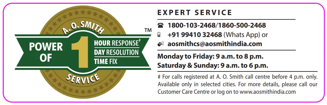 AO Smith X2 UV UF Water Purifiers-Fig2