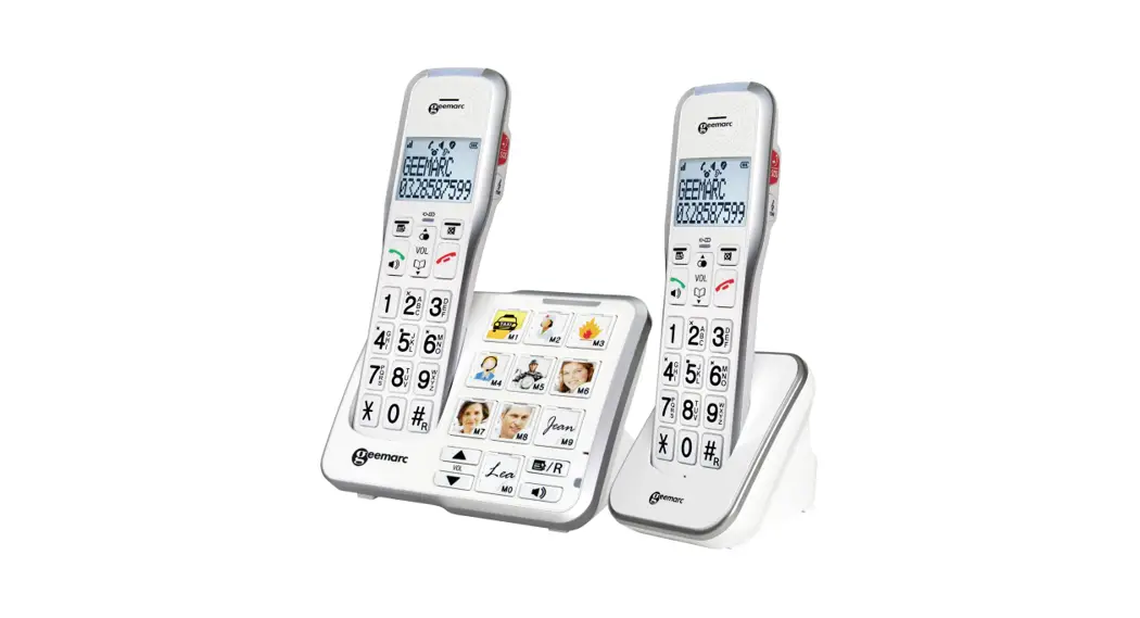 Geemarc Amplidect 595 Photo Cordless Big Button Answerphone User Guide