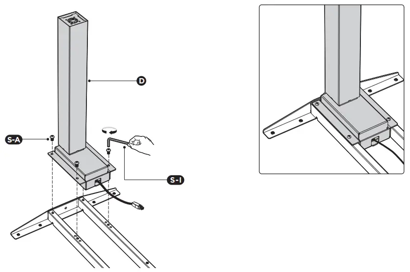 diagramAttaching the Lifting Columns