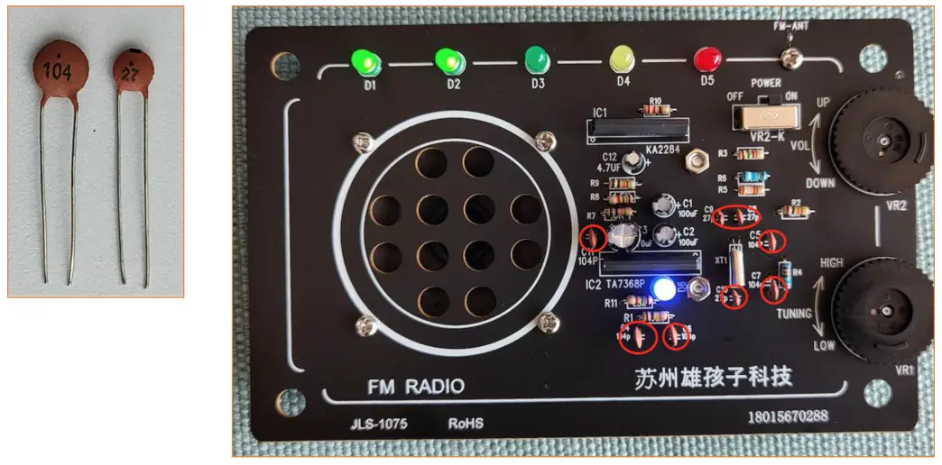 Baidu TA7368P FM High Quality Radio - Welding ceramic chip resistance