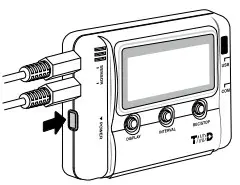 TANDD TR 74Ui Illuminance UV Recorder - Turning ON the Power