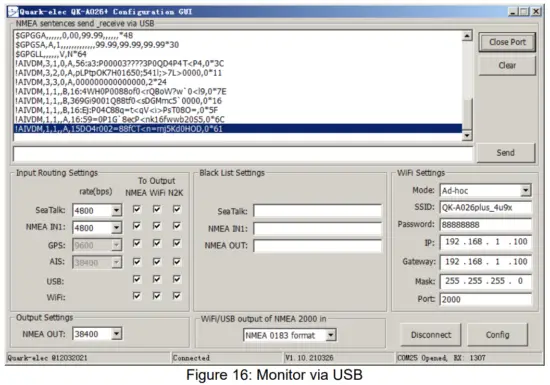 QUARK ELEC QK A026 Plus Wireless AIS GPS Receiver- Fig 21