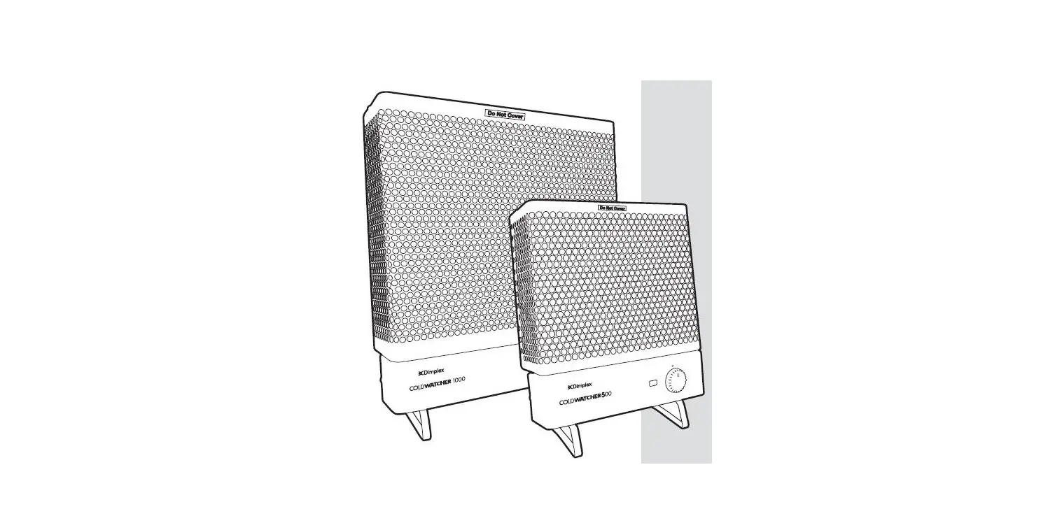 Dimplex Mph 500 & Mph 1000 Coldwatcher Convector Heater Installation Guide Dimplex Mph 500 & Mph 1000 Coldwatcher Convector Heater Installation Guide