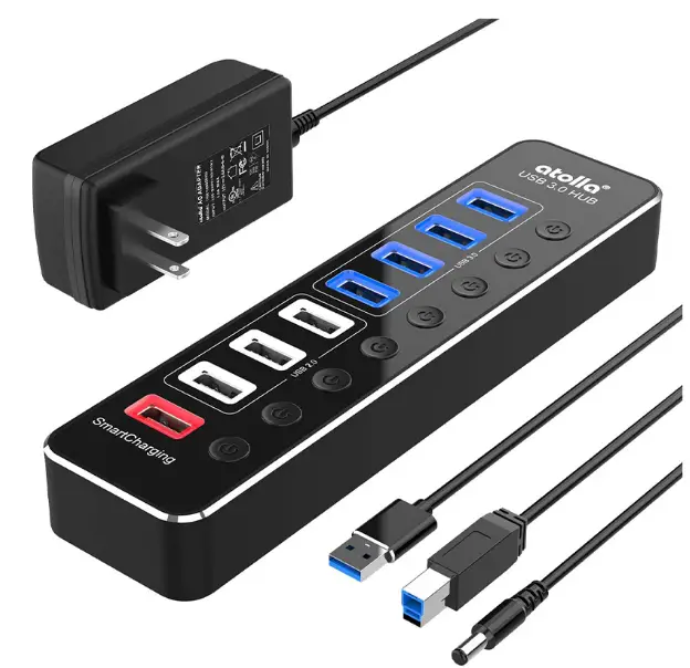 atolla D3S 8-Port Powered USB Hub & Charging-prod