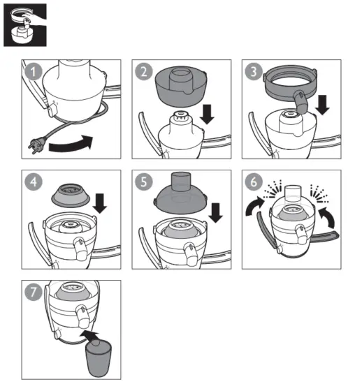 PHILIPS HR1837 Electric Juicer - Fig