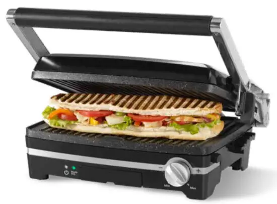 Starfrit 0245050020000 Panini Grill with Reversible Plates