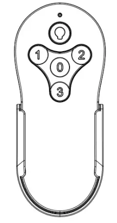 Satellite Electronic 18018 Ceiling Fan Remote Controller - TRANSMITTER