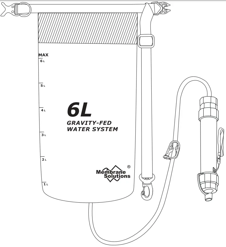 Membrane Solutions M01011 6L Gravity Fed Water System