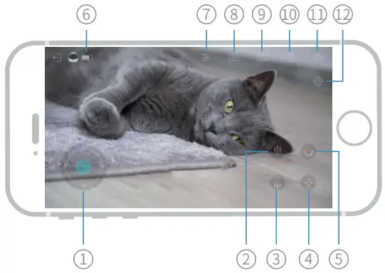 enabot ebo Pro Smart Robot 1080P Camera - Uaer interface