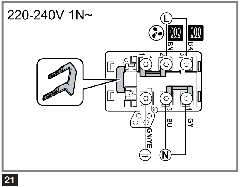 Preparing the electrical connection