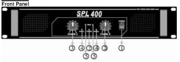 skytec SPL400 Stereo Power Amplifier FIG 2