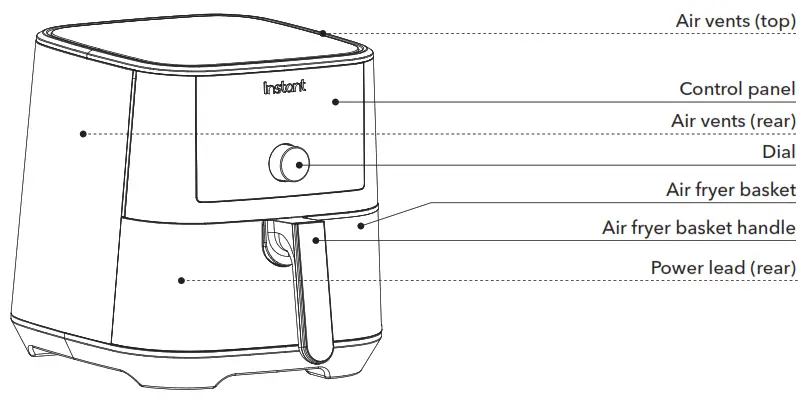 Instant Vortex 3 8 and 5 7 Litres 4 In 1 Air Fryers - Air fryer