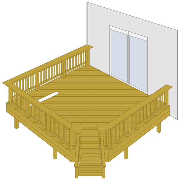 syndigo 1616-HotTub PT PRO DECK DESIGN - 3D View