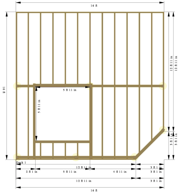 syndigo 1616-HotTub PT PRO DECK DESIGN - Dimension View