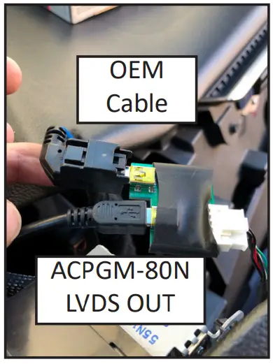 Rear Seat Entertainment (RSE) wiring connections